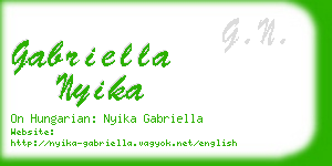 gabriella nyika business card